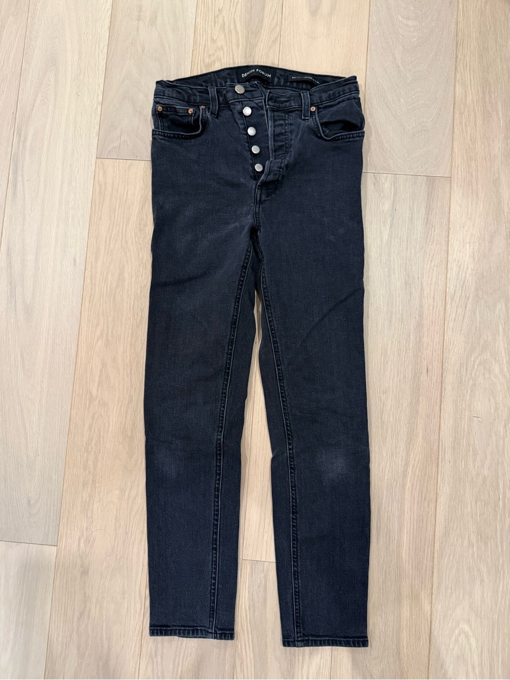 Black High-Rise Button-Fly Women's Jeans